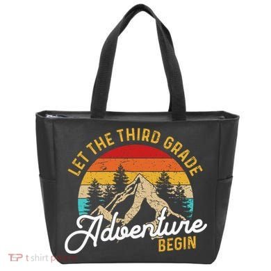 Retro Let The Third Grade Adventure Begin Teachers Students Tote Bag