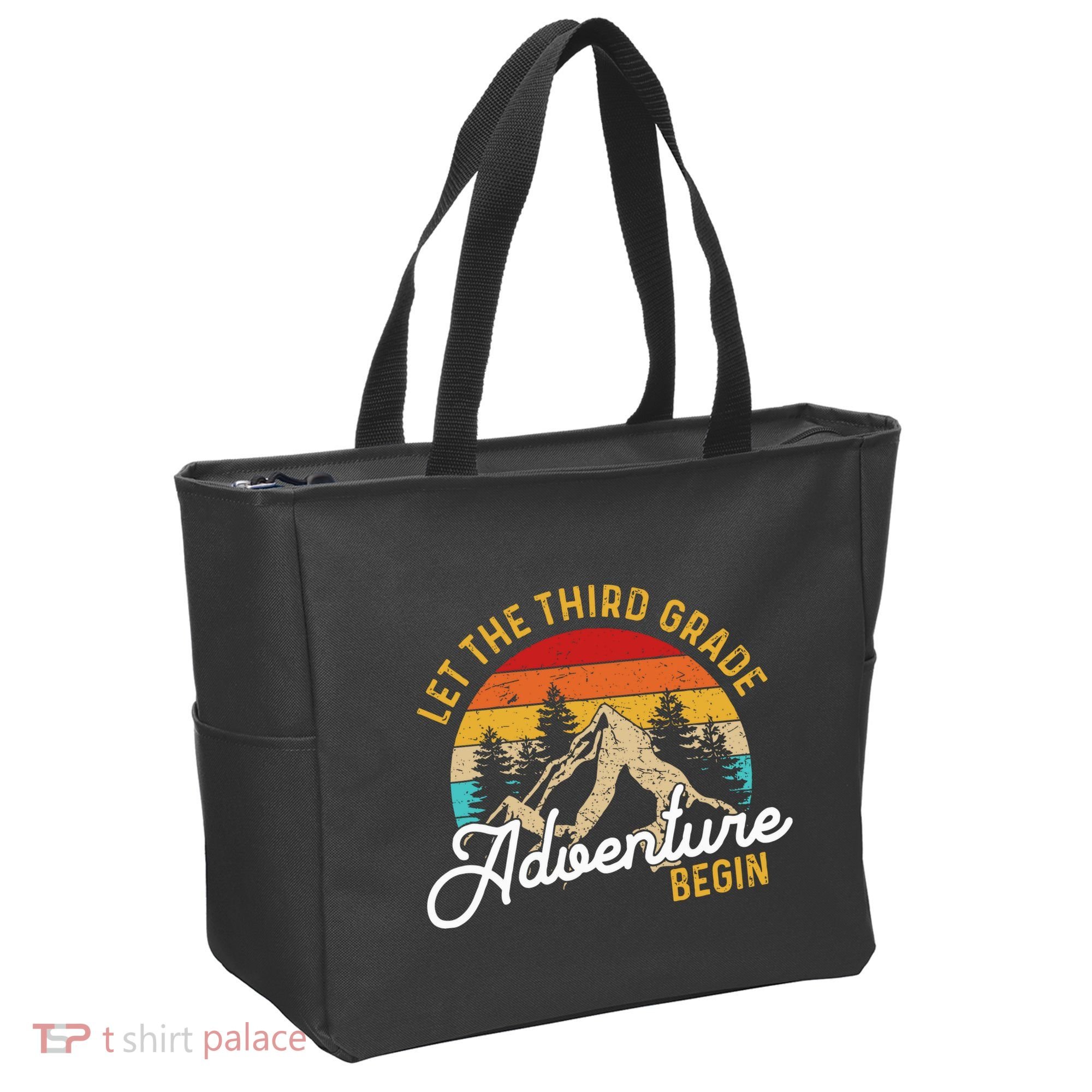 Retro Let The Third Grade Adventure Begin Teachers Students Tote Bag