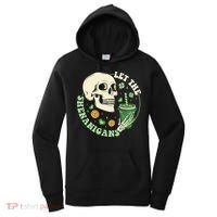 Retro Let The Shenanigans Skull Drinking Coffee St Patrick Day Women's Hoodie thumb 0