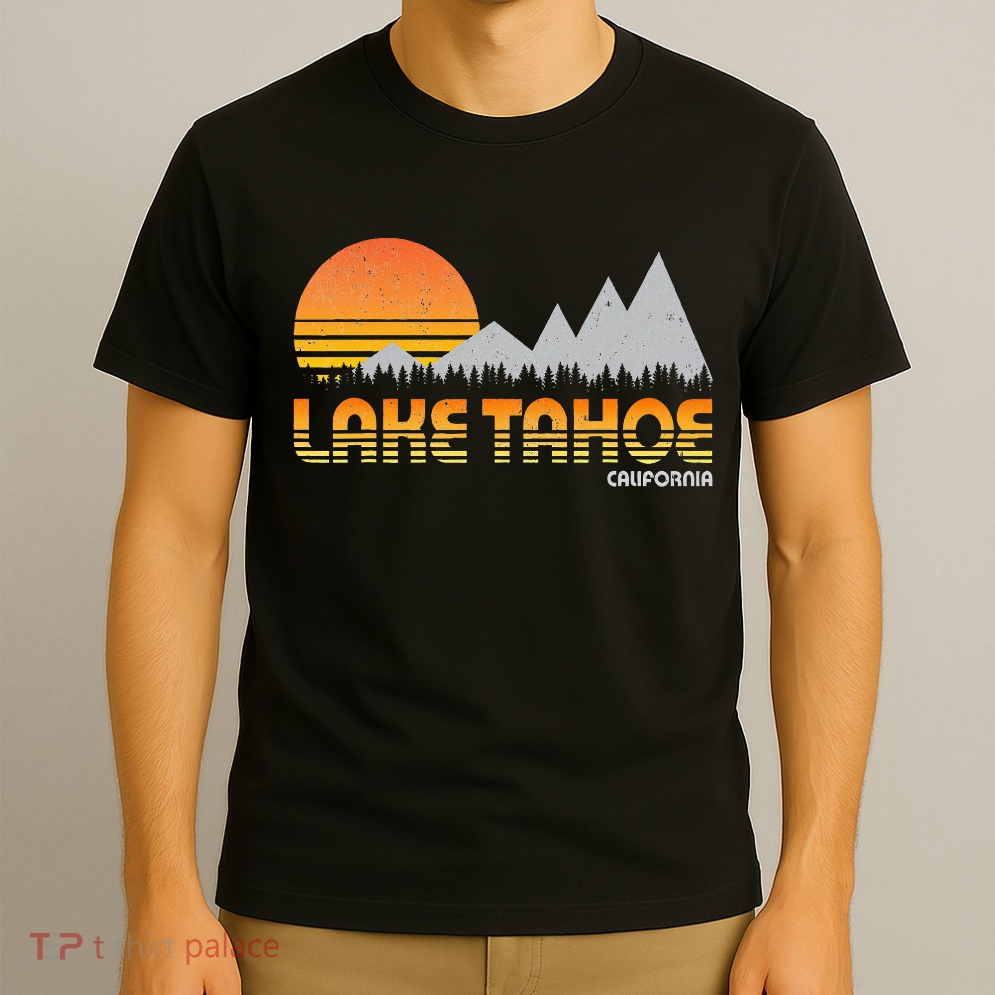 Retro Lake Tahoe California T-Shirt