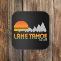 Retro Lake Tahoe California Coaster thumb 0