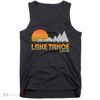 Retro Lake Tahoe California Tank Top