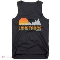 Retro Lake Tahoe California Tank Top thumb 0