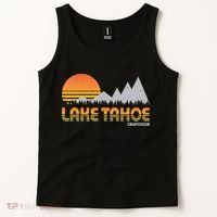 Retro Lake Tahoe California Tank Top thumb 2