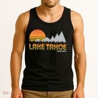 Retro Lake Tahoe California Tank Top thumb 3