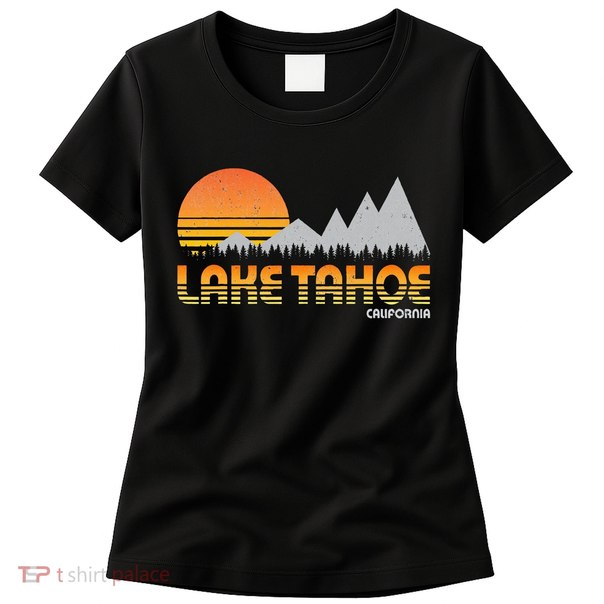 Retro Lake Tahoe California Women's T-Shirt