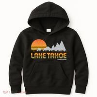 Retro Lake Tahoe California Kids Hoodie thumb 0