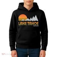 Retro Lake Tahoe California Kids Hoodie thumb 4