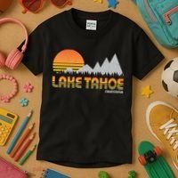 Retro Lake Tahoe California Kids T-Shirt thumb 3