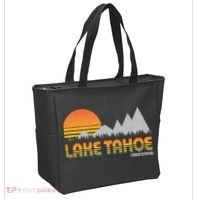 Retro Lake Tahoe California Tote Bag thumb 2