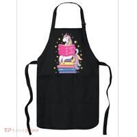 Reading Library Unicorn Read Books Lover Reader Gift Apron thumb 0