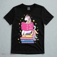 Reading Library Unicorn Read Books Lover Reader Gift T-Shirt thumb 5