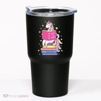 Reading Library Unicorn Read Books Lover Reader Gift Tumbler thumb 0