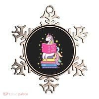 Reading Library Unicorn Read Books Lover Reader Gift Ornament thumb 0