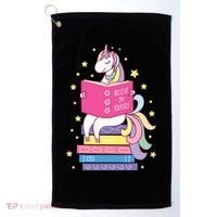 Reading Library Unicorn Read Books Lover Reader Gift Golf Towel thumb 0