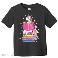 Reading Library Unicorn Read Books Lover Reader Gift Toddler T-Shirt thumb 0