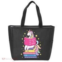 Reading Library Unicorn Read Books Lover Reader Gift Tote Bag thumb 0
