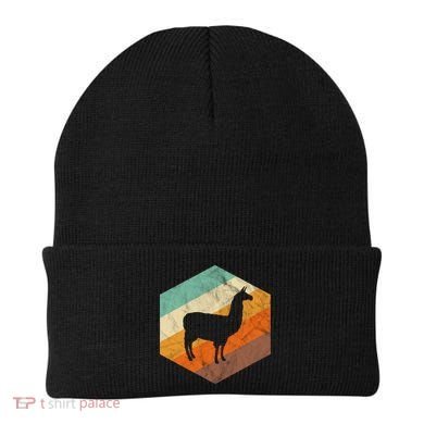 Retro Llama Vintage Llama Cute Gift Beanie