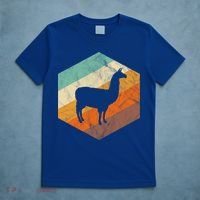Retro Llama Vintage Llama Cute Gift T-Shirt thumb 5