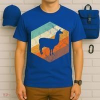 Retro Llama Vintage Llama Cute Gift T-Shirt thumb 6