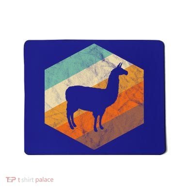 Retro Llama Vintage Llama Cute Gift Mousepad