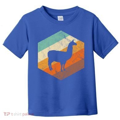 Retro Llama Vintage Llama Cute Gift Toddler T-Shirt