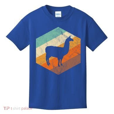 Retro Llama Vintage Llama Cute Gift Kids T-Shirt