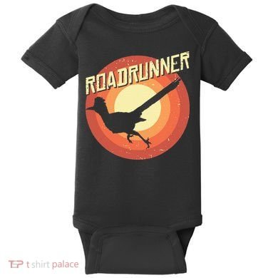 Roadrunner Lover Vintage Distressed Retro Baby Bodysuit