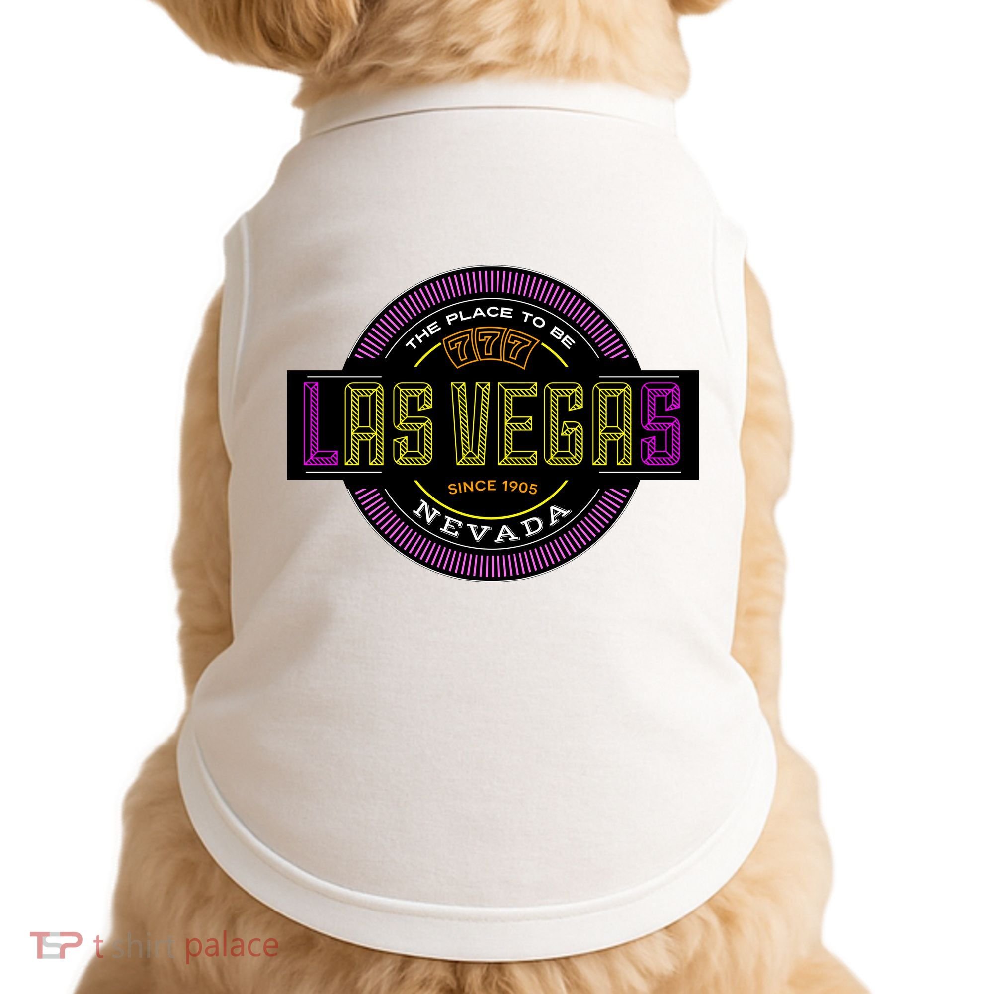 Retro Las Vegas Logo Doggie Tank
