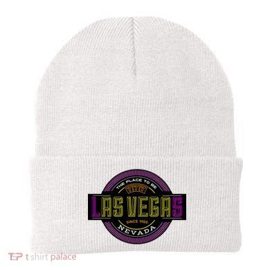 Retro Las Vegas Logo Beanie