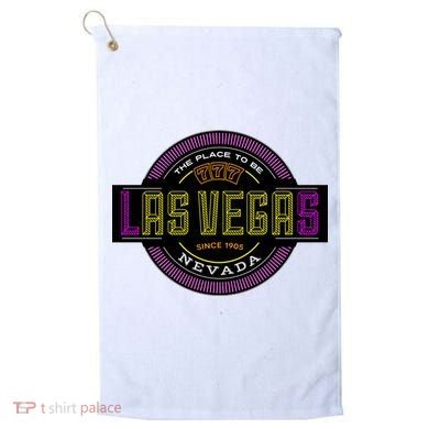 Retro Las Vegas Logo Golf Towel