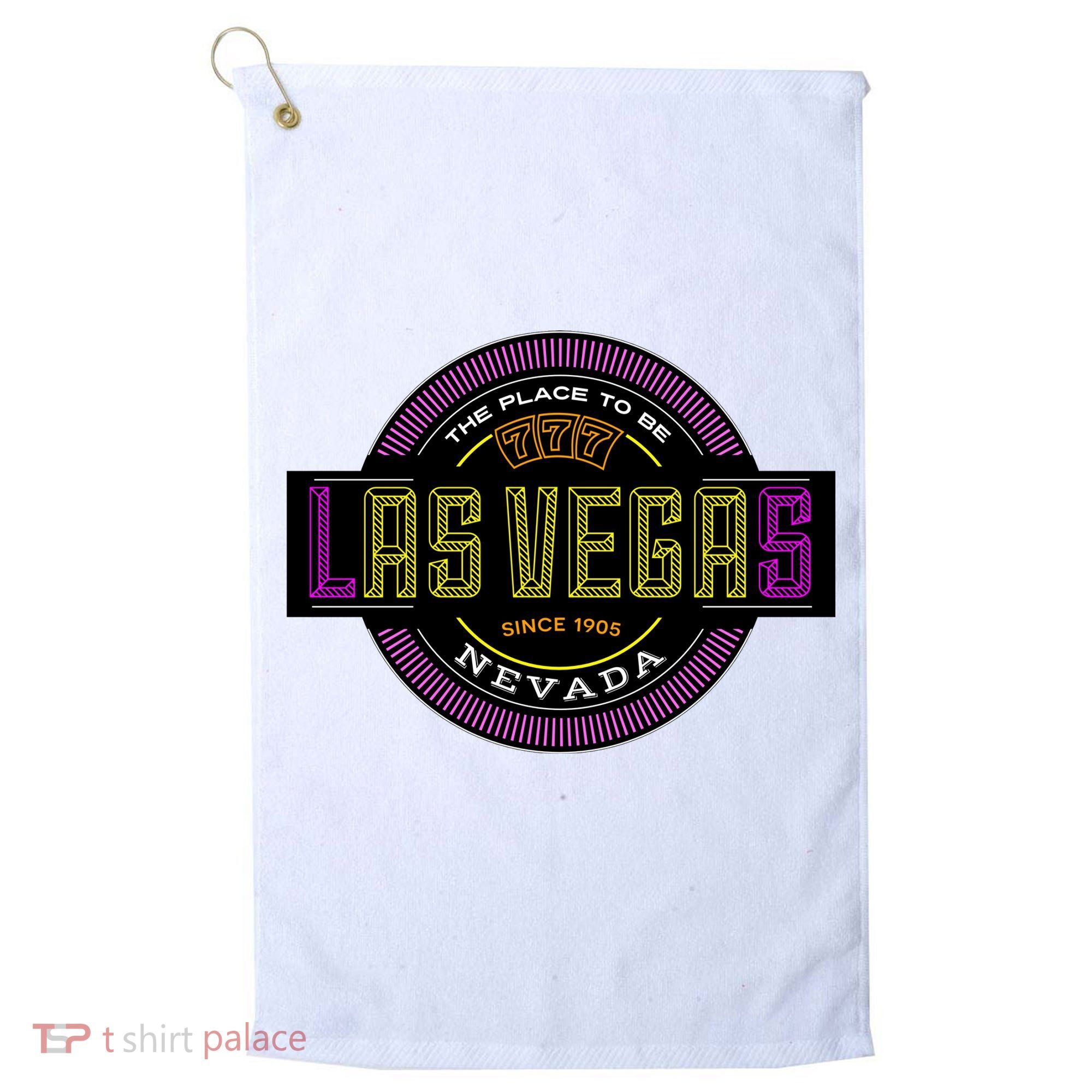 Retro Las Vegas Logo Golf Towel
