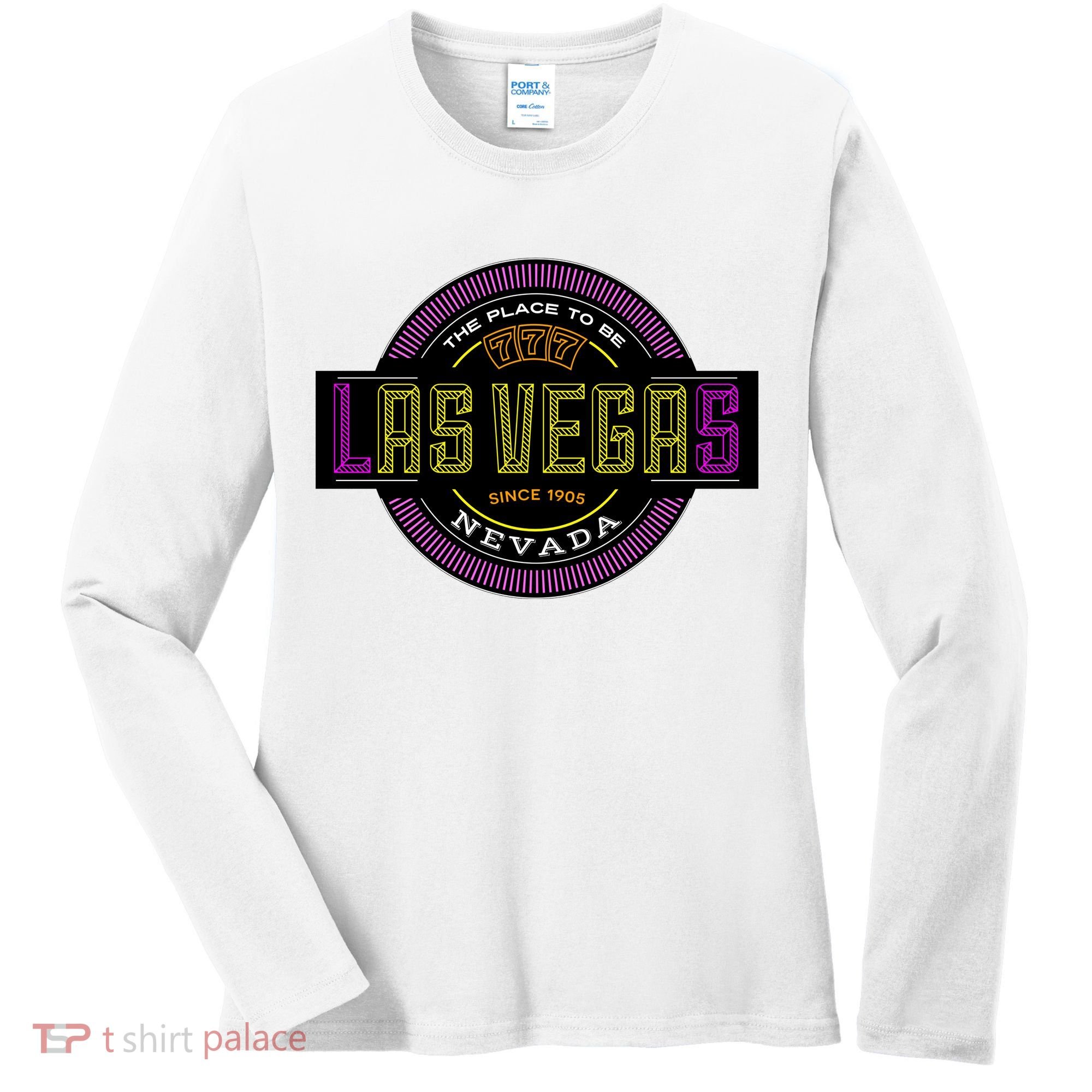 Retro Las Vegas Logo Women's Long Sleeve Shirt