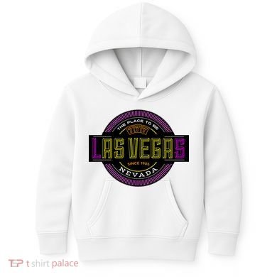 Retro Las Vegas Logo Kids Hoodie