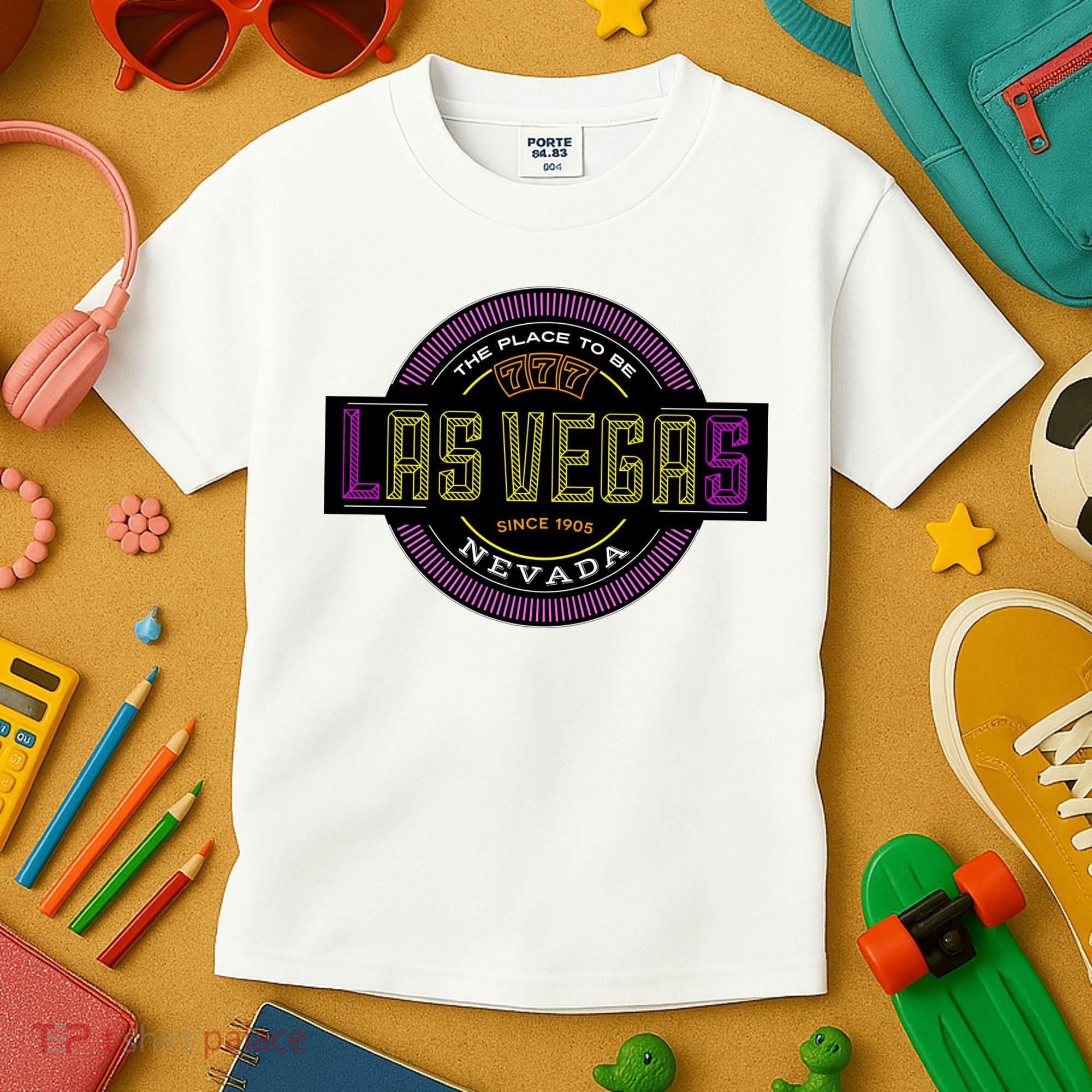 Retro Las Vegas Logo Kids T-Shirt