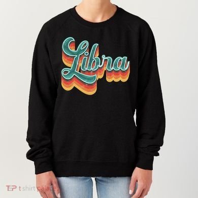 Retro Libra Vintage Retro Style Libra Zodiac Meaningful Gift Women's Sweatshirt