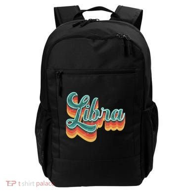 Retro Libra Vintage Retro Style Libra Zodiac Meaningful Gift Backpack