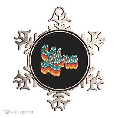 Retro Libra Vintage Retro Style Libra Zodiac Meaningful Gift Ornament