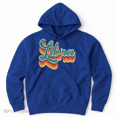 Retro Libra Vintage Retro Style Libra Zodiac Meaningful Gift Hoodie