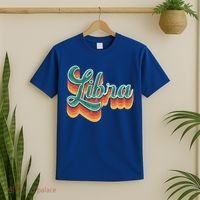 Retro Libra Vintage Retro Style Libra Zodiac Meaningful Gift T-Shirt thumb 2