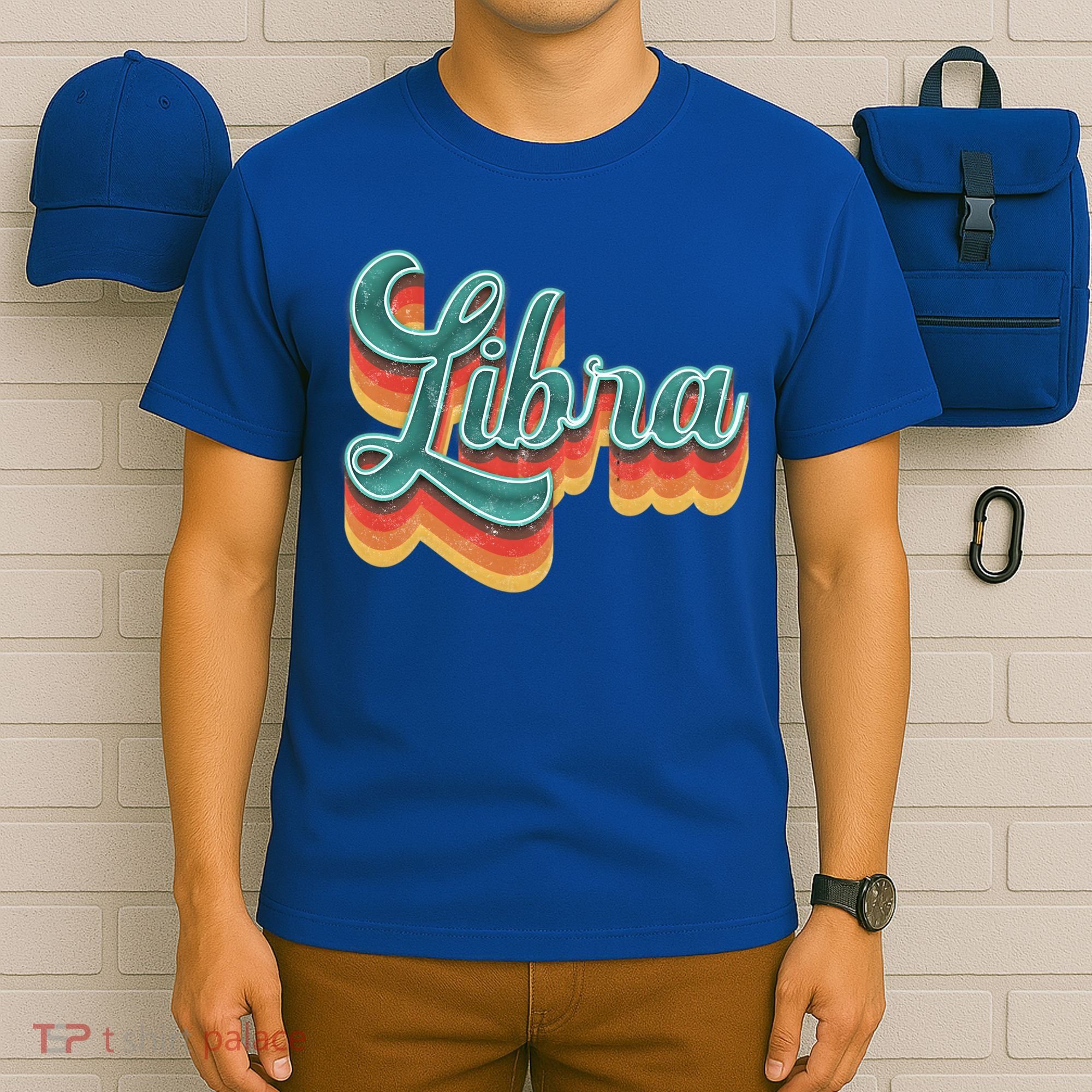 Retro Libra Vintage Retro Style Libra Zodiac Meaningful Gift T-Shirt