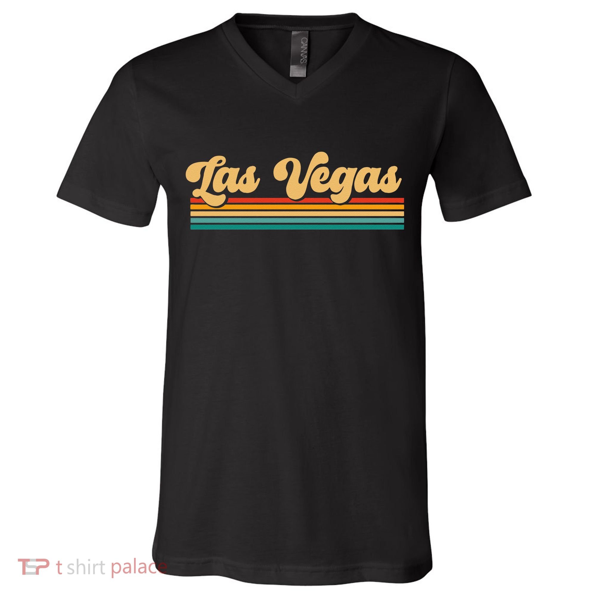 Retro Las Vegas V-Neck T-Shirt