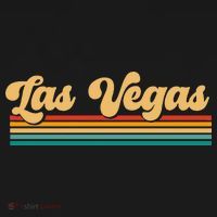 Retro Las Vegas V-Neck T-Shirt thumb 3
