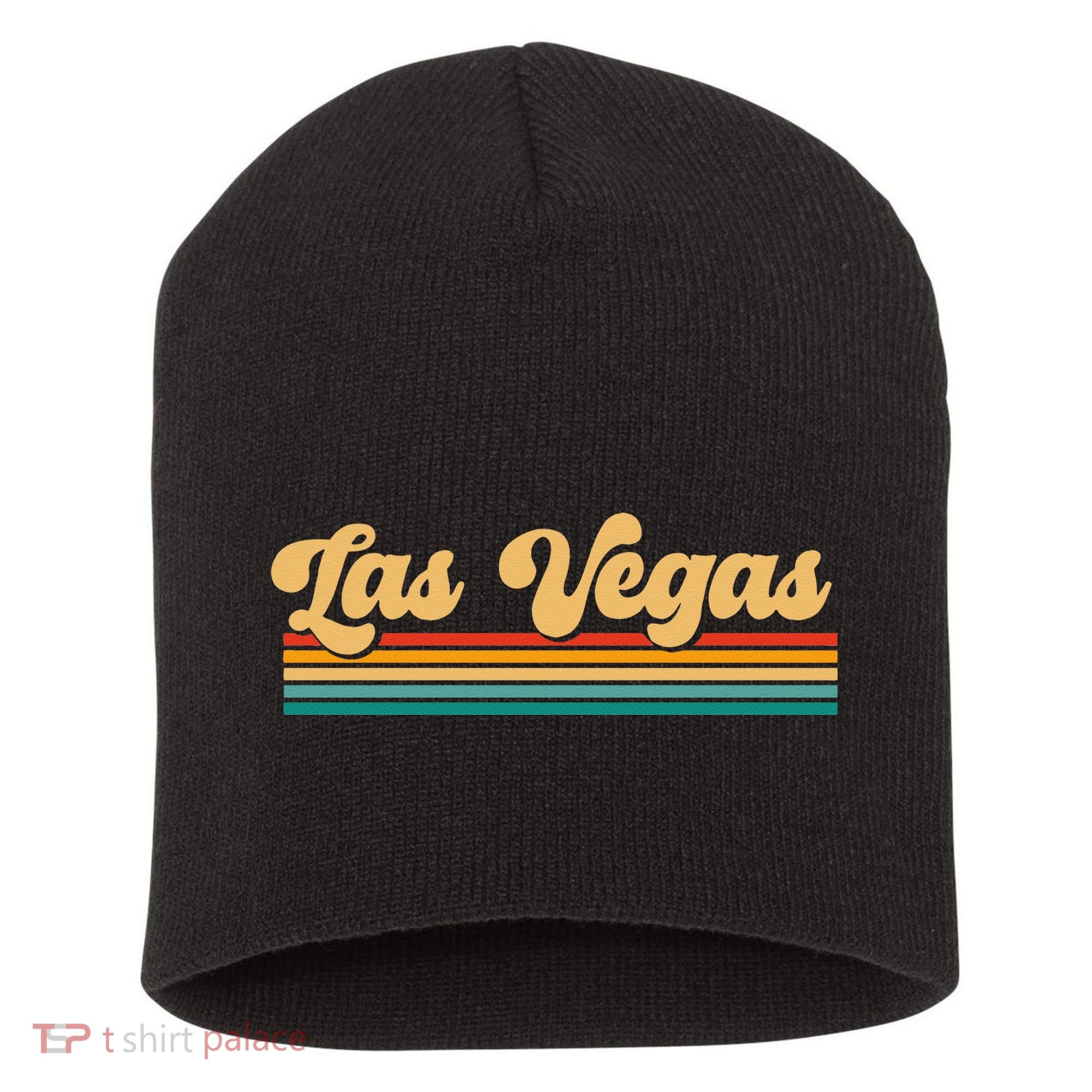 Retro Las Vegas Short Acrylic Beanie