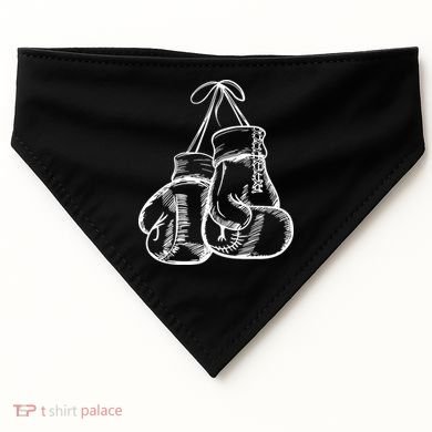 Retro Love White Boxing Gloves USA-Made Doggie Bandana