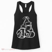 Retro Love White Boxing Gloves Women's Tank Top thumb 0
