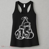 Retro Love White Boxing Gloves Women's Tank Top thumb 3