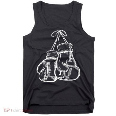 Retro Love White Boxing Gloves Tank Top