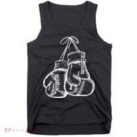 Retro Love White Boxing Gloves Tank Top thumb 0