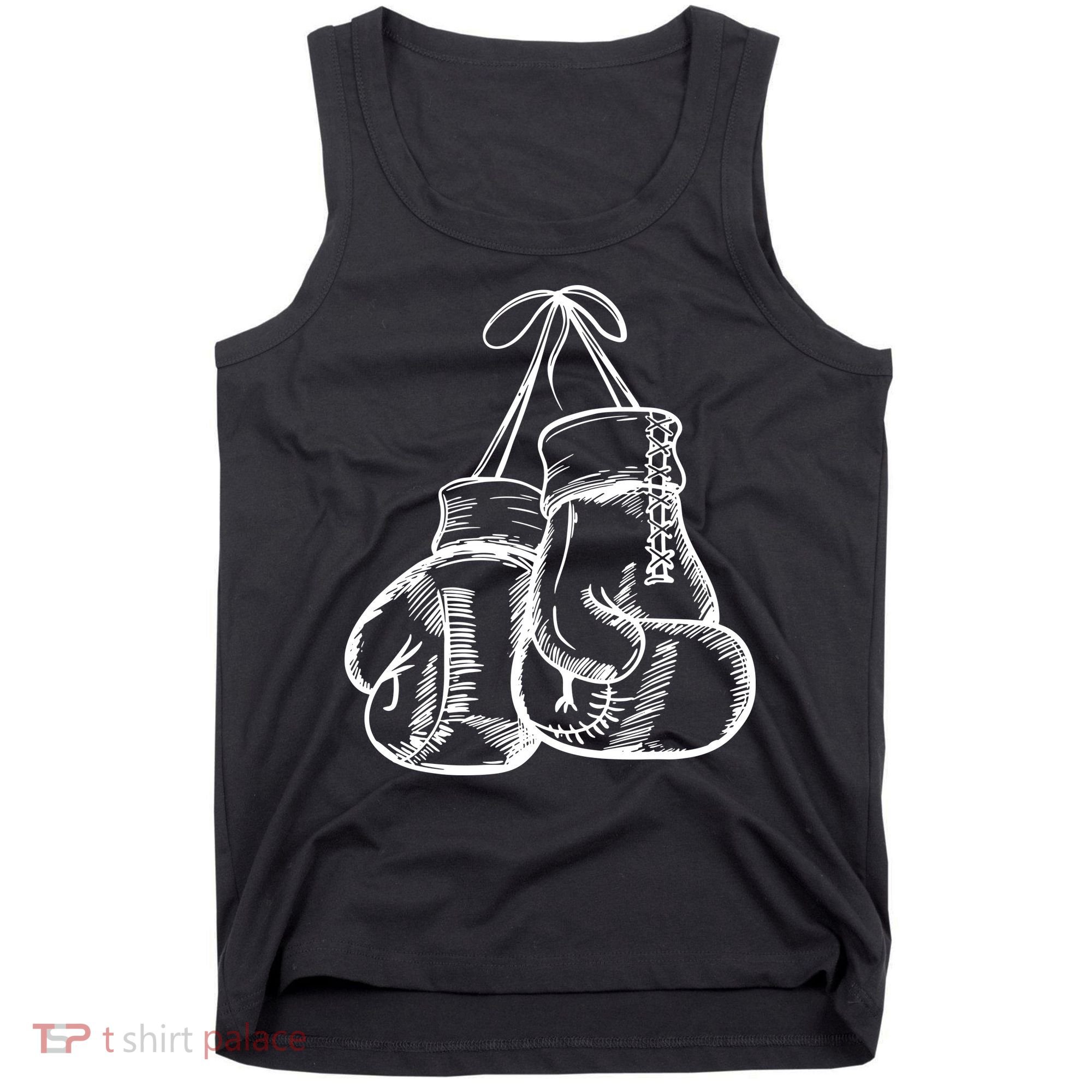 Retro Love White Boxing Gloves Tank Top